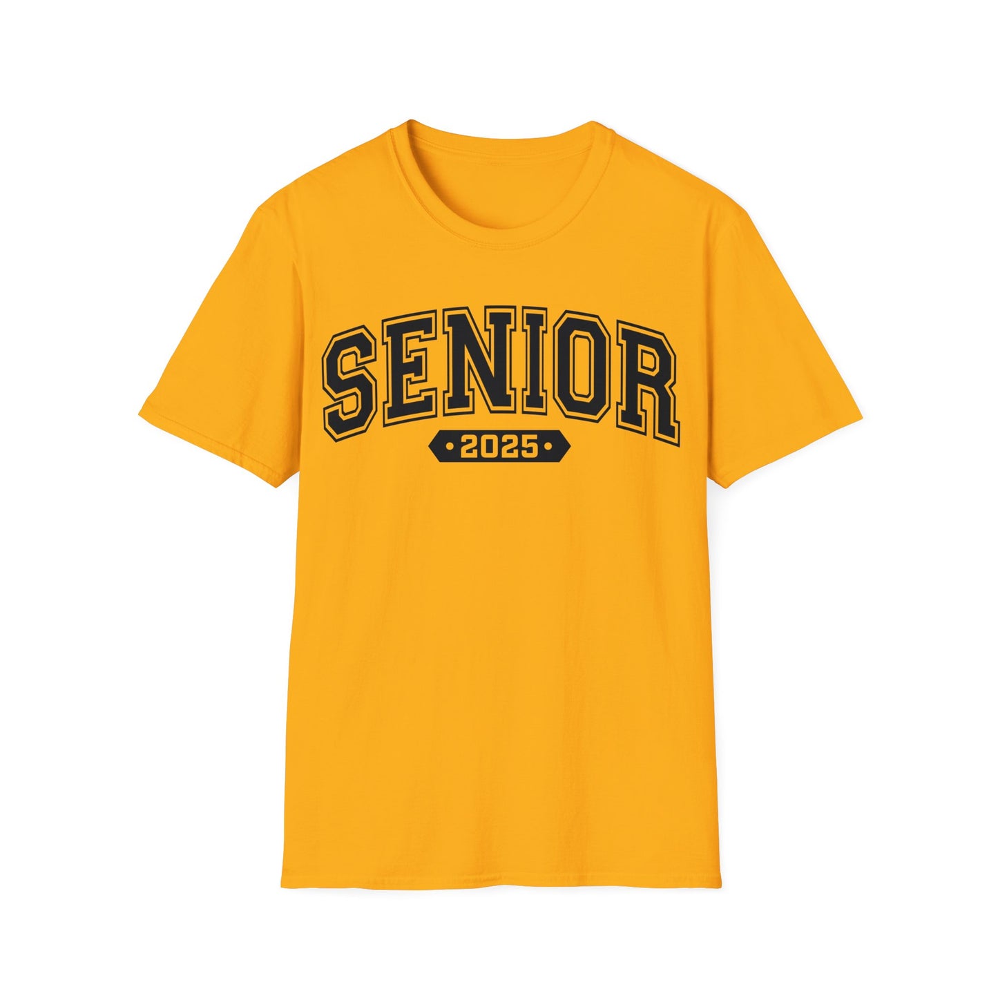 Senior 2025 Soft Style T-Shirt - Blk