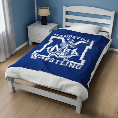 Mandeville Wrestling Velveteen Plush Blanket