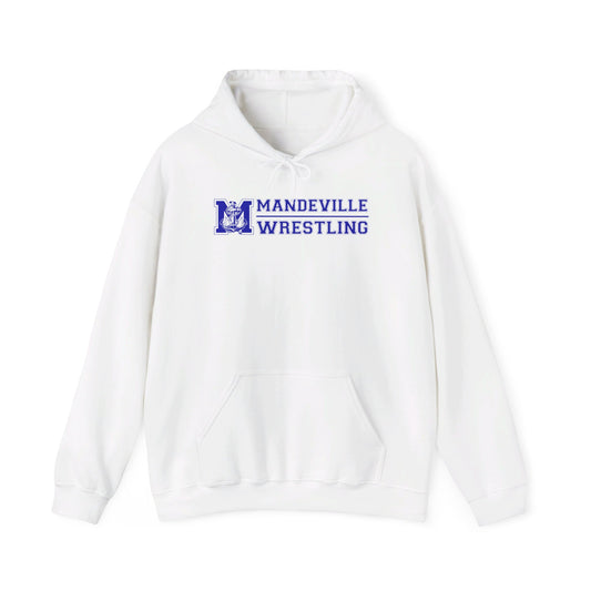 Mandeville Wrestling Hooded Sweatshirt - White