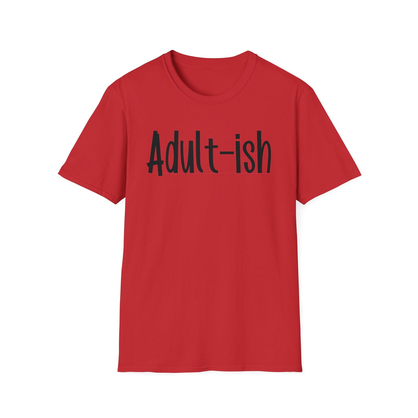 Adult-ish Black - Softstyle T-Shirt