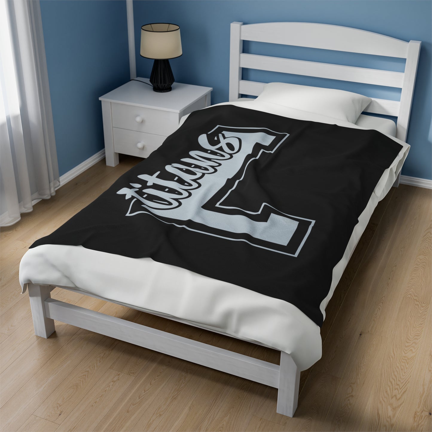 Titan L High School Mascot Velveteen Plush Blanket