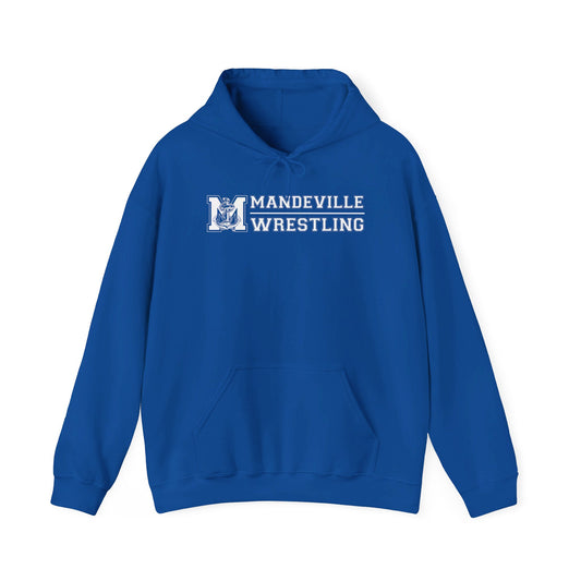 Mandeville Wrestling Hooded Sweatshirt - Royal Blue