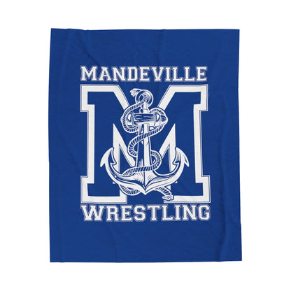 Mandeville Wrestling Velveteen Plush Blanket