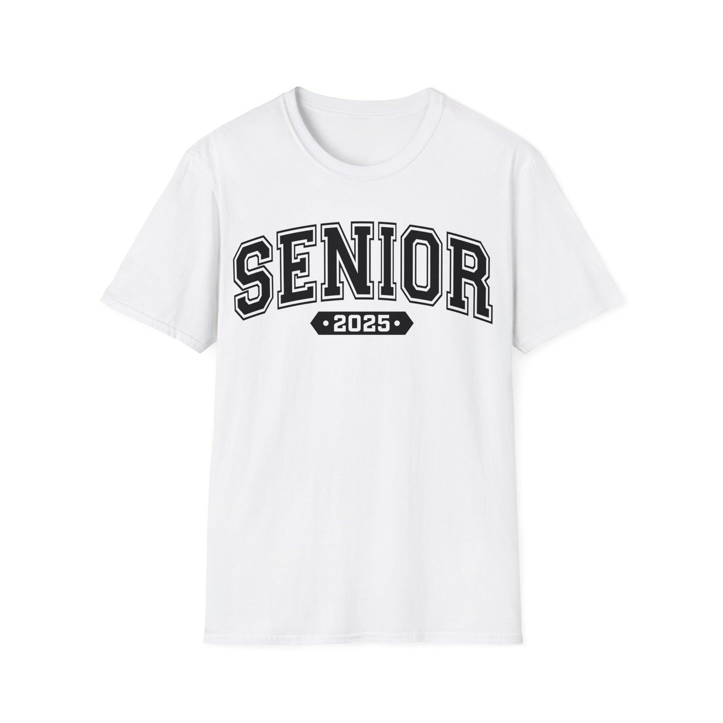 Senior 2025 Soft Style T-Shirt - Blk