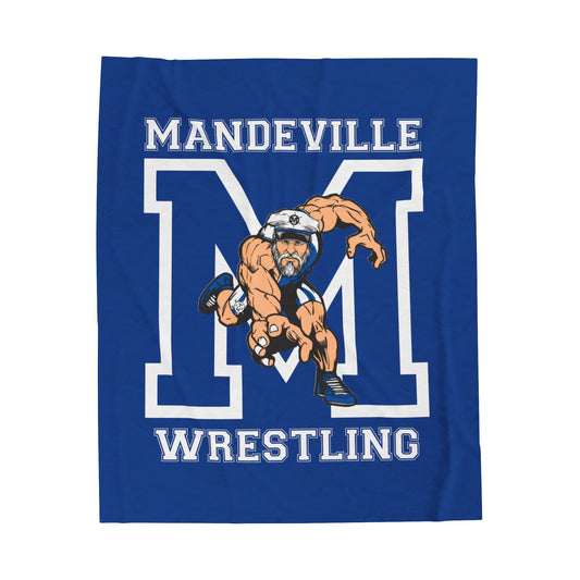 Skipper Wrestling M Velveteen Plush Blanket