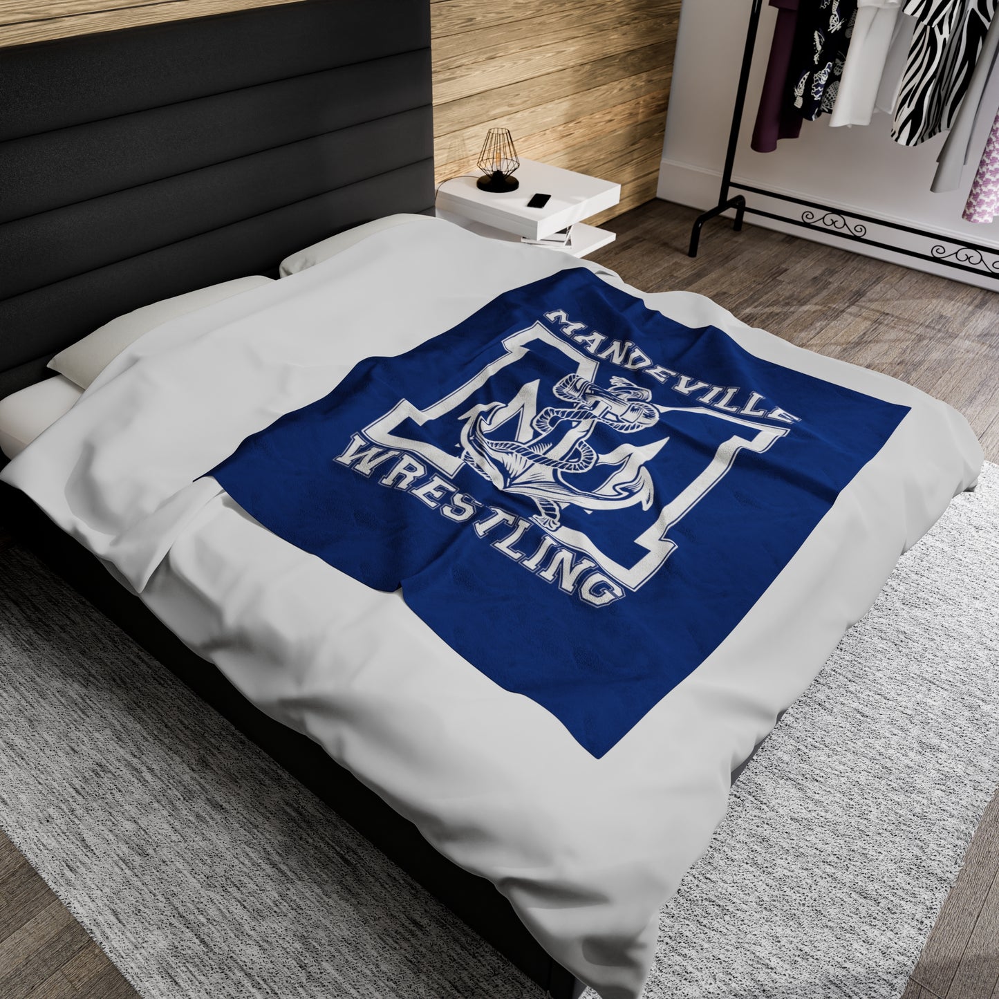 Mandeville Wrestling Velveteen Plush Blanket