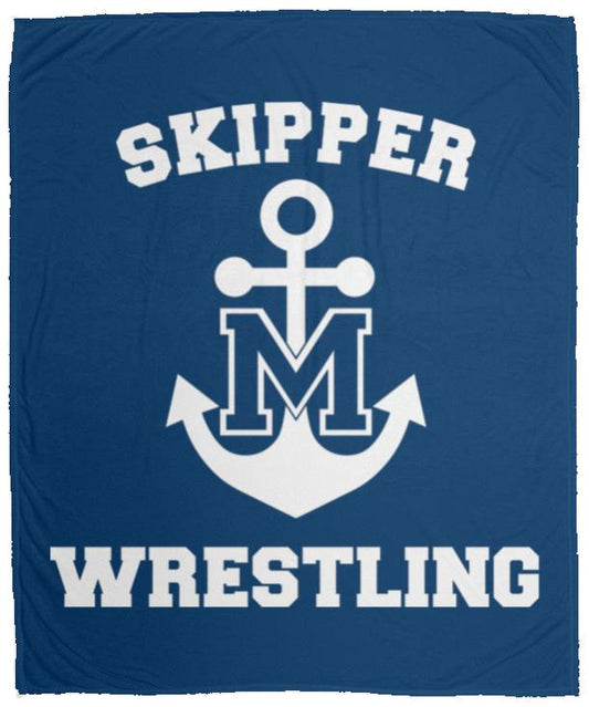 Skipper Wrestling Cozy Plush Fleece Blanket - 50x60