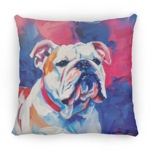 Bulldog 16x16 Square Pillow