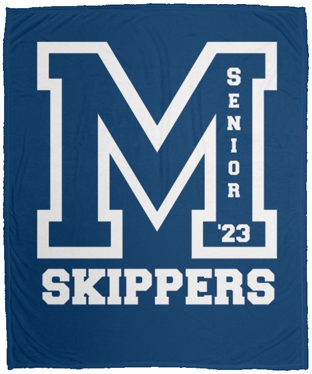 Skipper Senior '23 Cozy Plush Fleece Blanket - 50x60