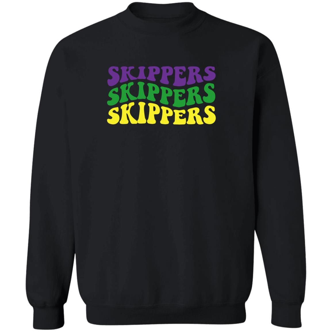 Skipper Mardi Gras Retro Wave Crewneck Sweatshirt